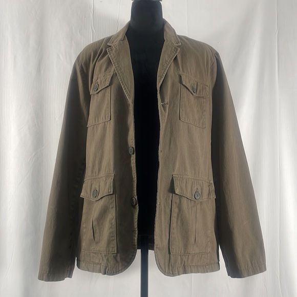 Army,Military Olive, Sage, green, blazer,jacket, 4 front pockets, Large - Picture 6 of 6